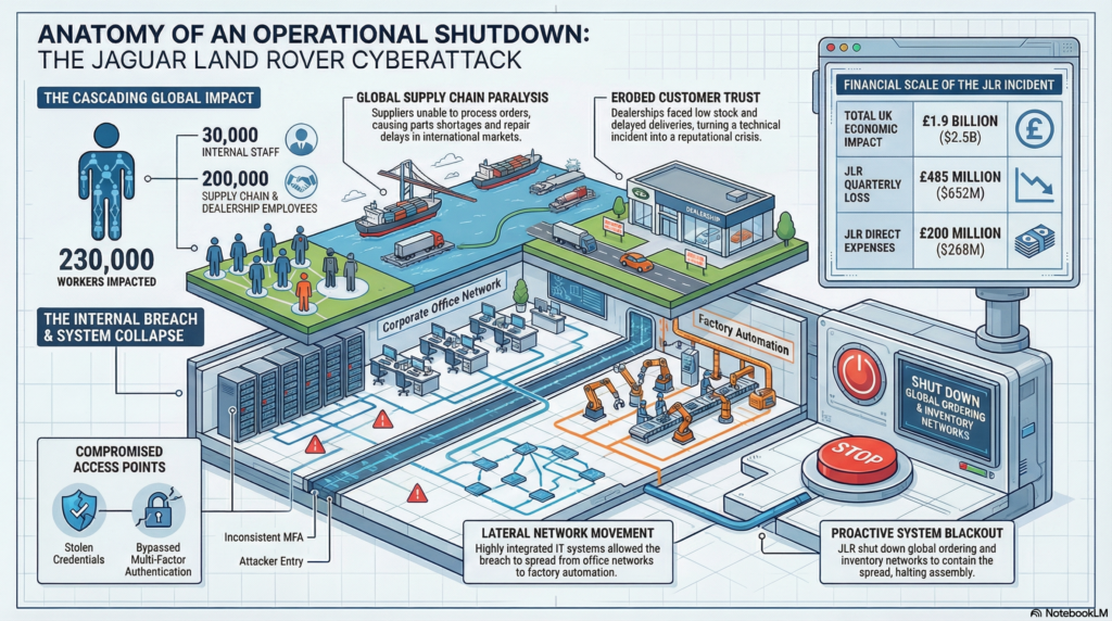 anatomy of an operational shutdown from a cyberattack